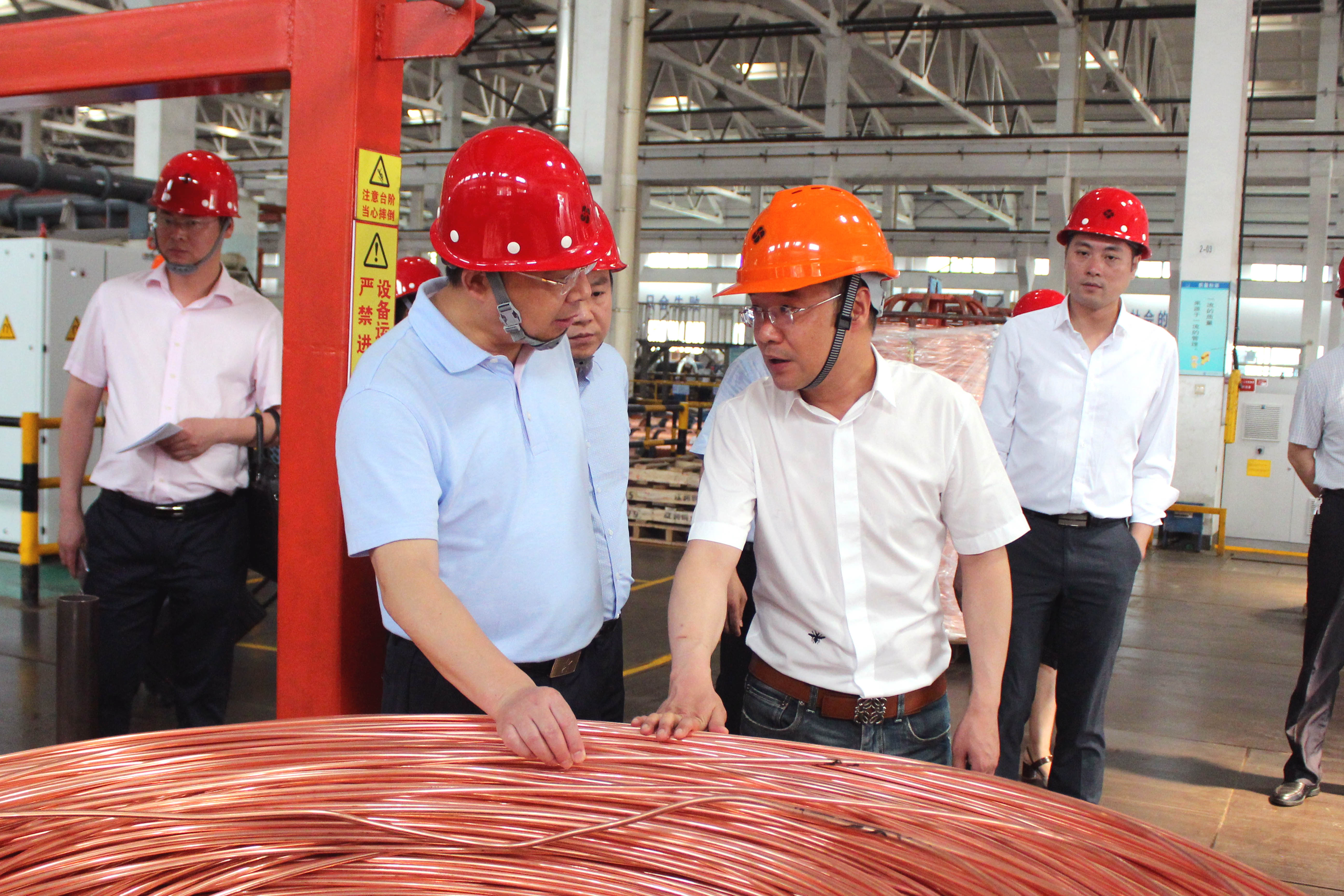 2019年6月10日，，，，，，四川省广安市岳池县委书记郑鹏程率党政代表团来AG一飞冲天电缆旅行考察