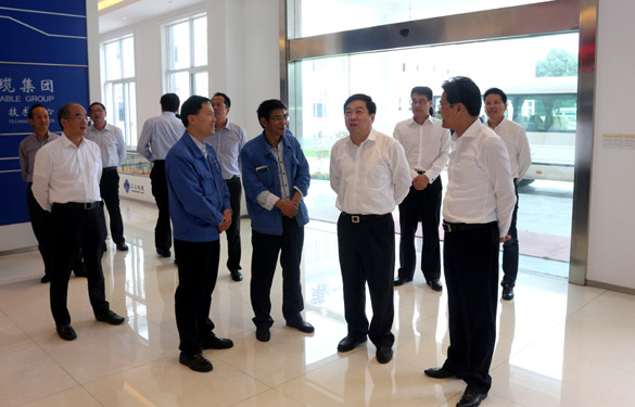 2016年10月18日，，，，，，常州市委常委、常务副市长曹佳中来AG一飞冲天电缆调研