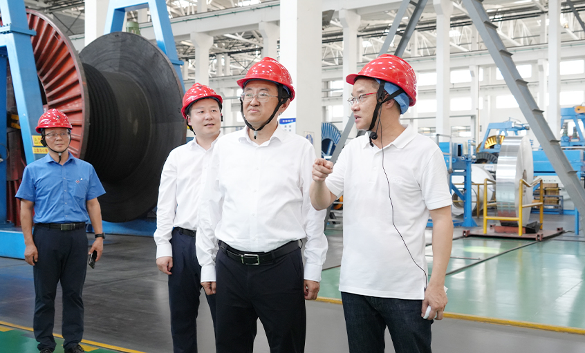 省人社厅朱从明厅长调研AG一飞冲天电缆 勉励企业施展树模作用稳岗扩岗促就业